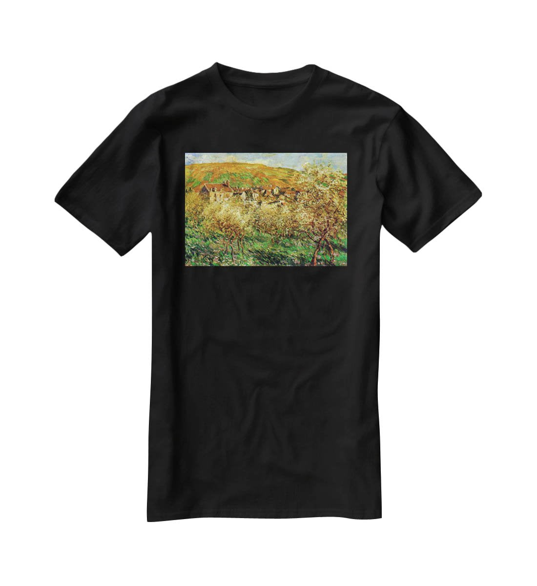 Flowering apple trees by Monet T-Shirt - Canvas Art Rocks - 1