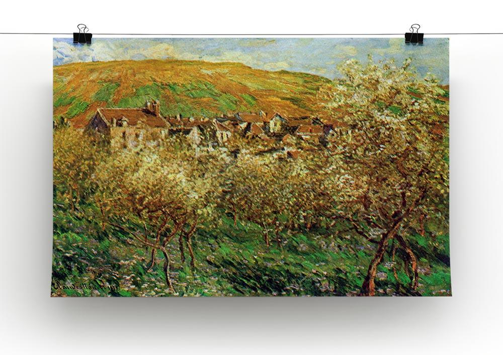 Flowering apple trees by Monet Canvas Print & Poster - Canvas Art Rocks - 2