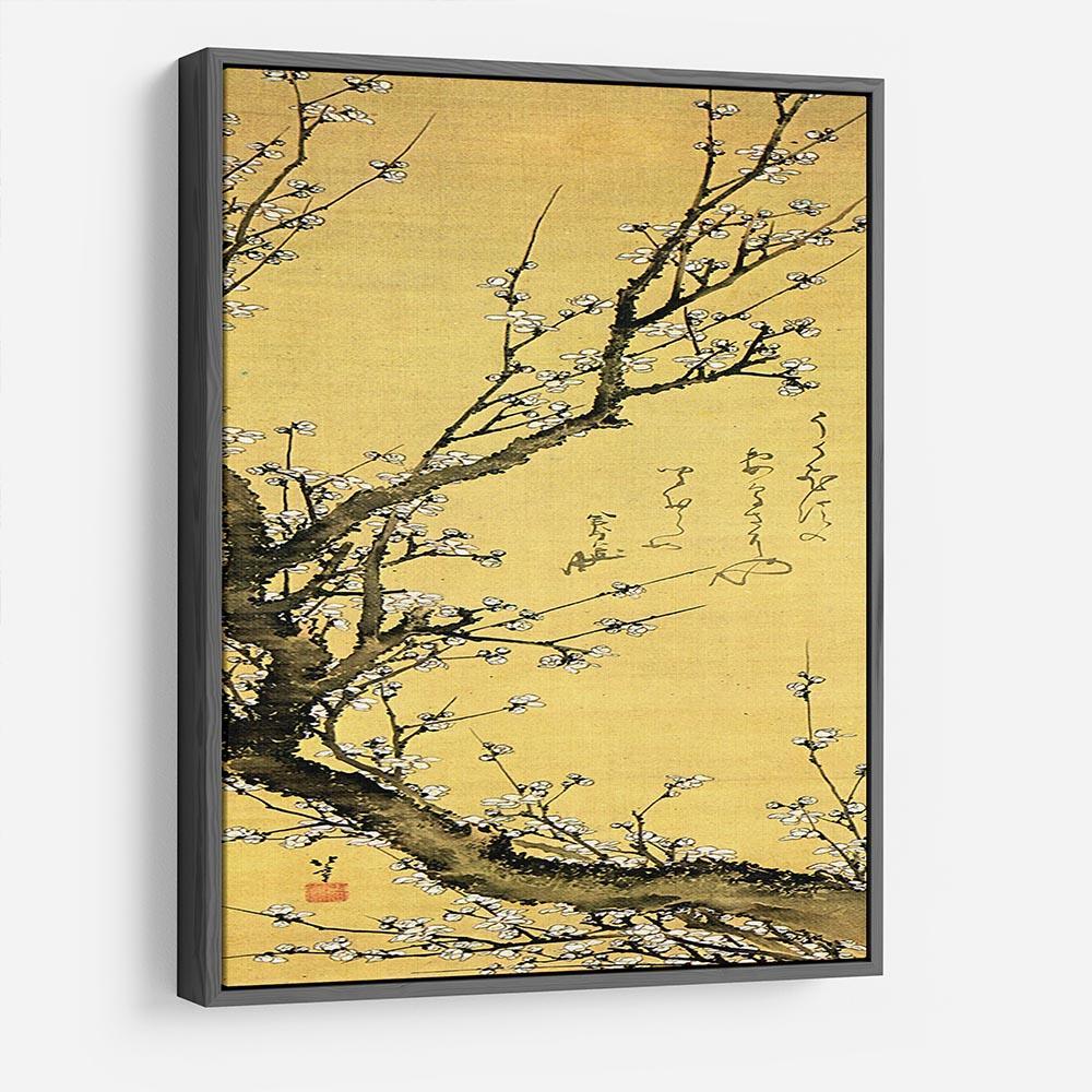 Flowering plum by Hokusai HD Metal Print