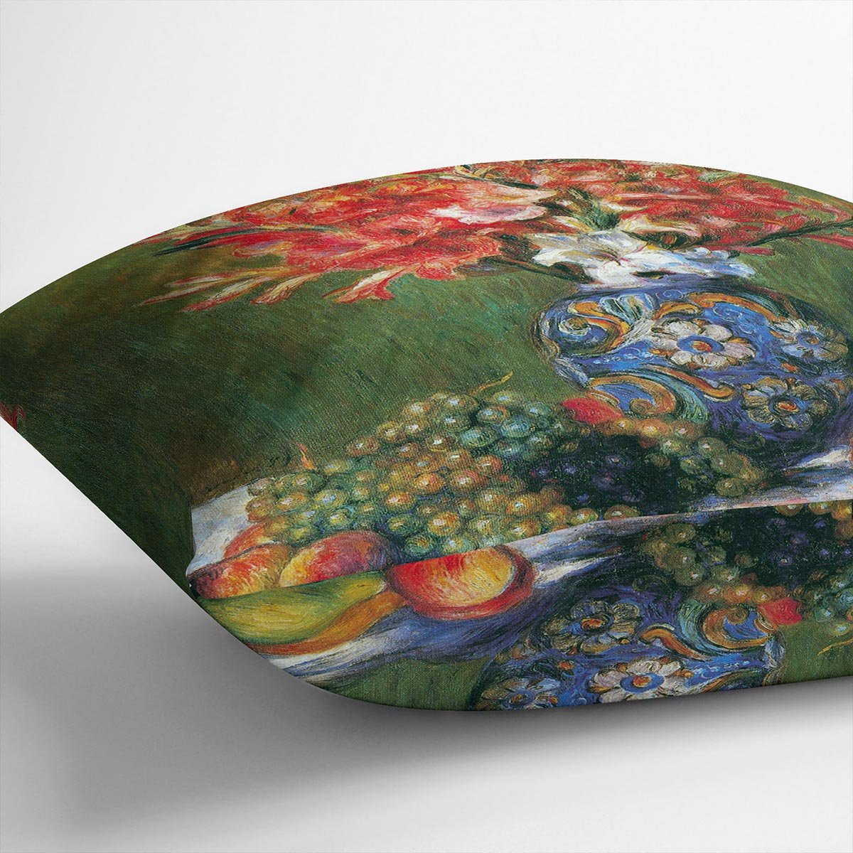 Flowers and Fruit by Renoir Throw Pillow