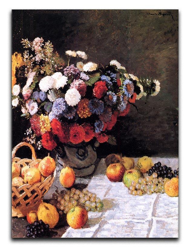 Flowers and Fruits by Monet Canvas Print & Poster  - Canvas Art Rocks - 1