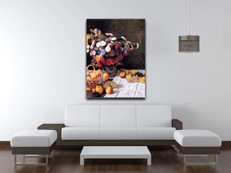 Flowers and Fruits by Monet Canvas Print & Poster - Canvas Art Rocks - 4