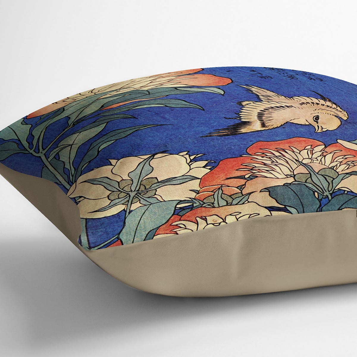 Flowers by Hokusai Cushion