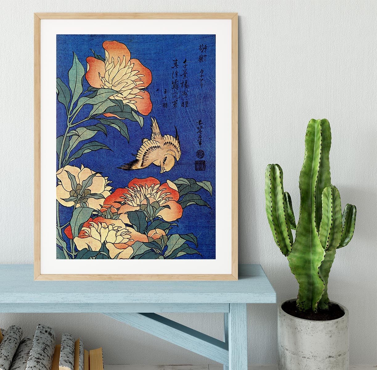 Flowers by Hokusai Framed Print - Canvas Art Rocks - 3