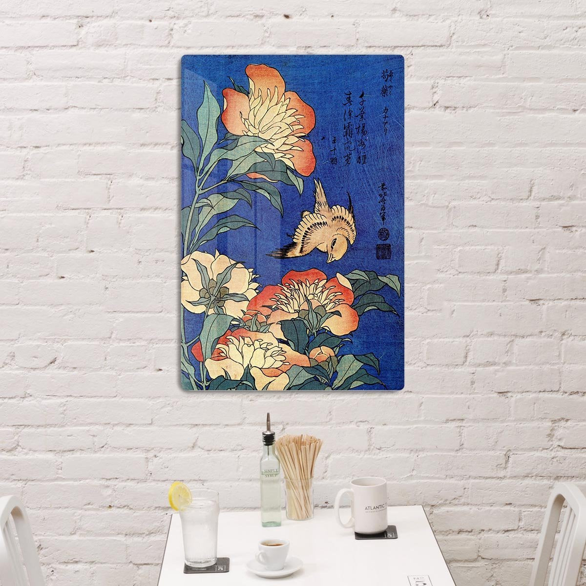Flowers by Hokusai HD Metal Print