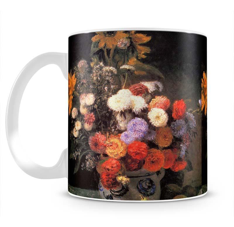 Flowers in a vase by Renoir Mug - Canvas Art Rocks - 2