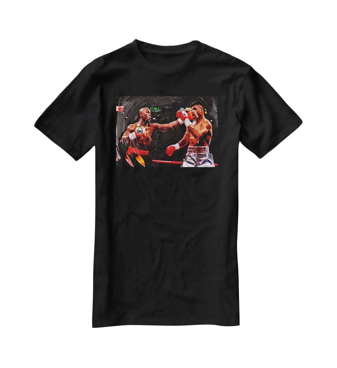 Floyd Mayweather Knockout T-Shirt - Canvas Art Rocks - 1