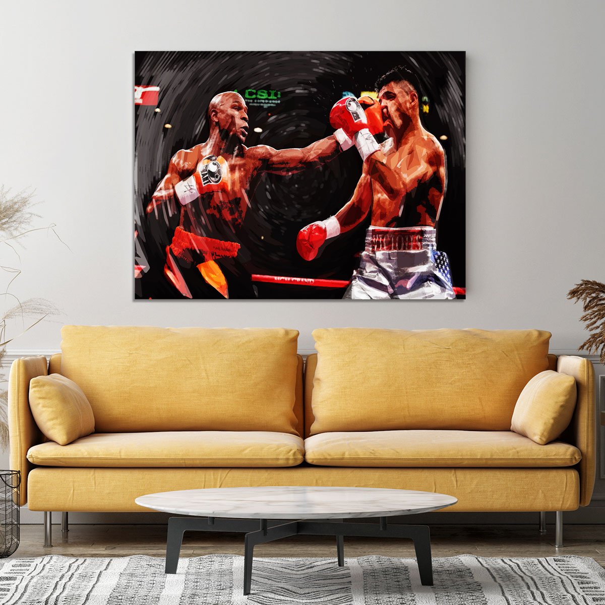 Floyd Mayweather Knockout Canvas Print or Poster