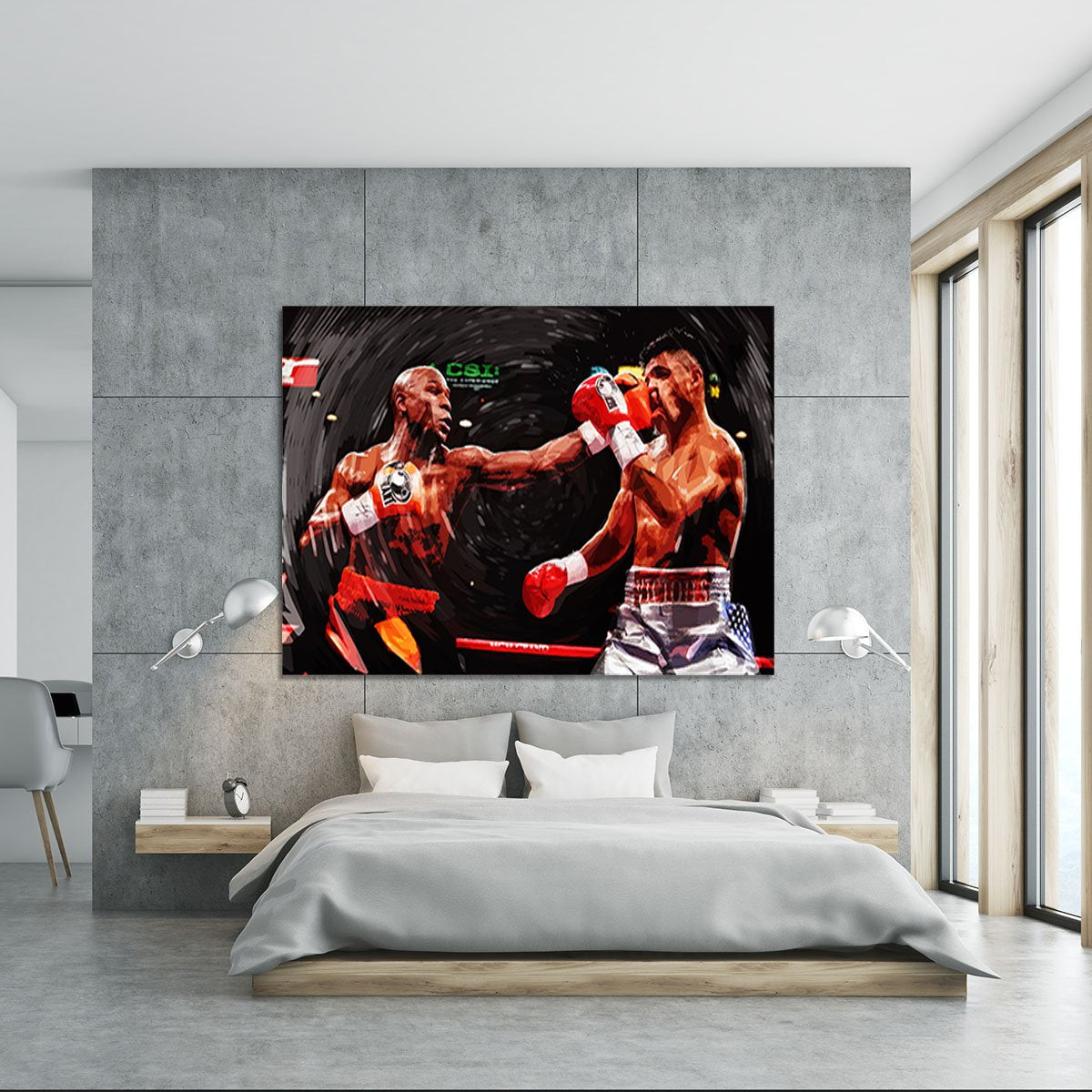 Floyd Mayweather Knockout Canvas Print or Poster