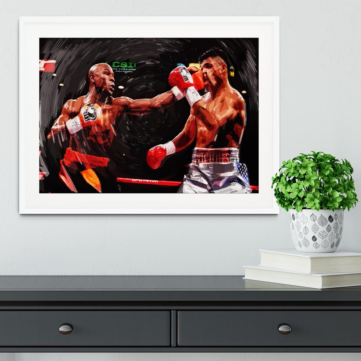 Floyd Mayweather Knockout Framed Print - Canvas Art Rocks - 5
