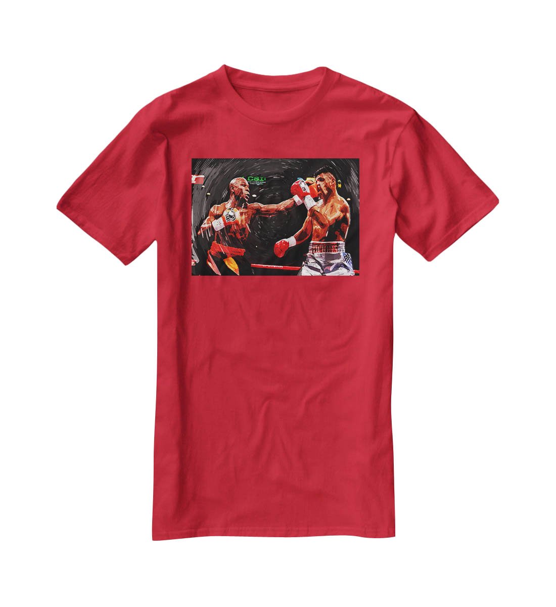 Floyd Mayweather Knockout T-Shirt - Canvas Art Rocks - 4
