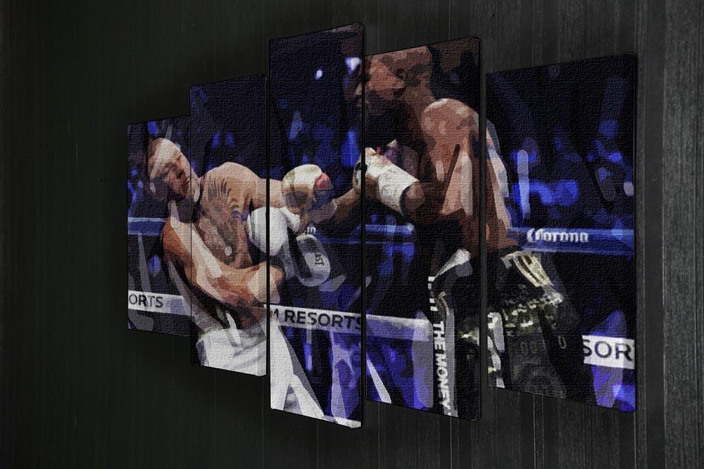 Floyd Mayweather vs Conor McGregor 5 Split Panel Canvas - Canvas Art Rocks - 2