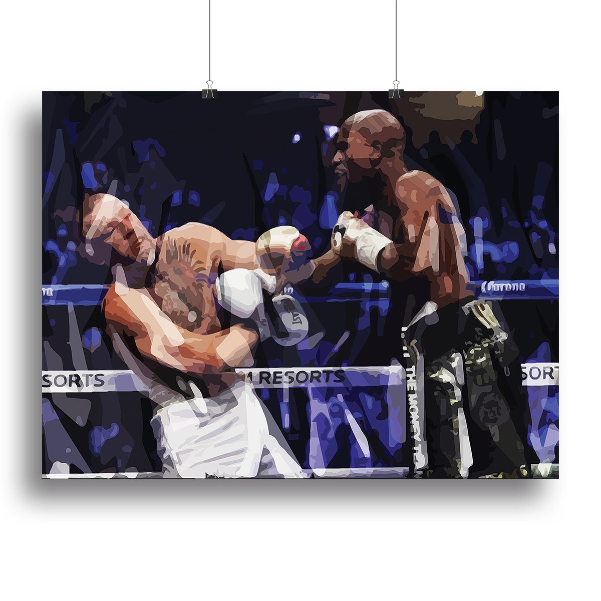 Floyd Mayweather vs Conor McGregor Canvas Print or Poster