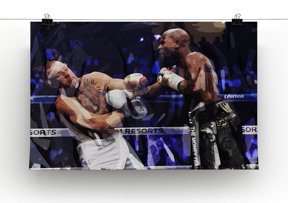 Floyd Mayweather vs Conor McGregor Canvas Print or Poster - Canvas Art Rocks - 2