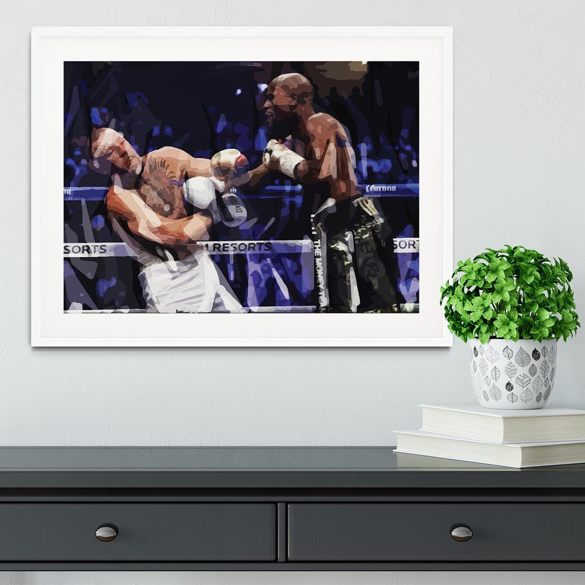 Floyd Mayweather vs Conor McGregor Framed Print - Canvas Art Rocks - 5