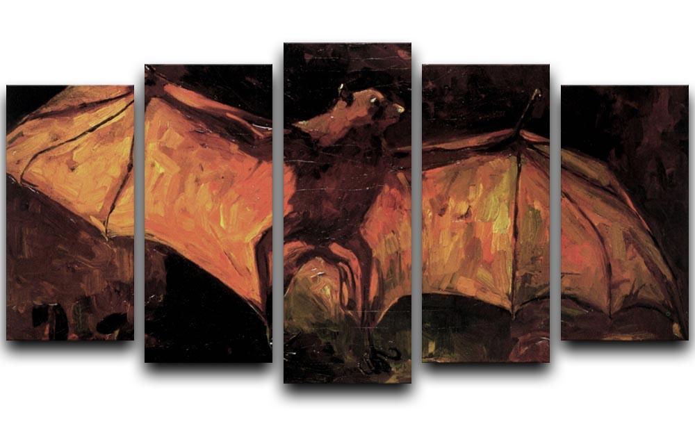 Flying Fox by Van Gogh 5 Split Panel Canvas  - Canvas Art Rocks - 1