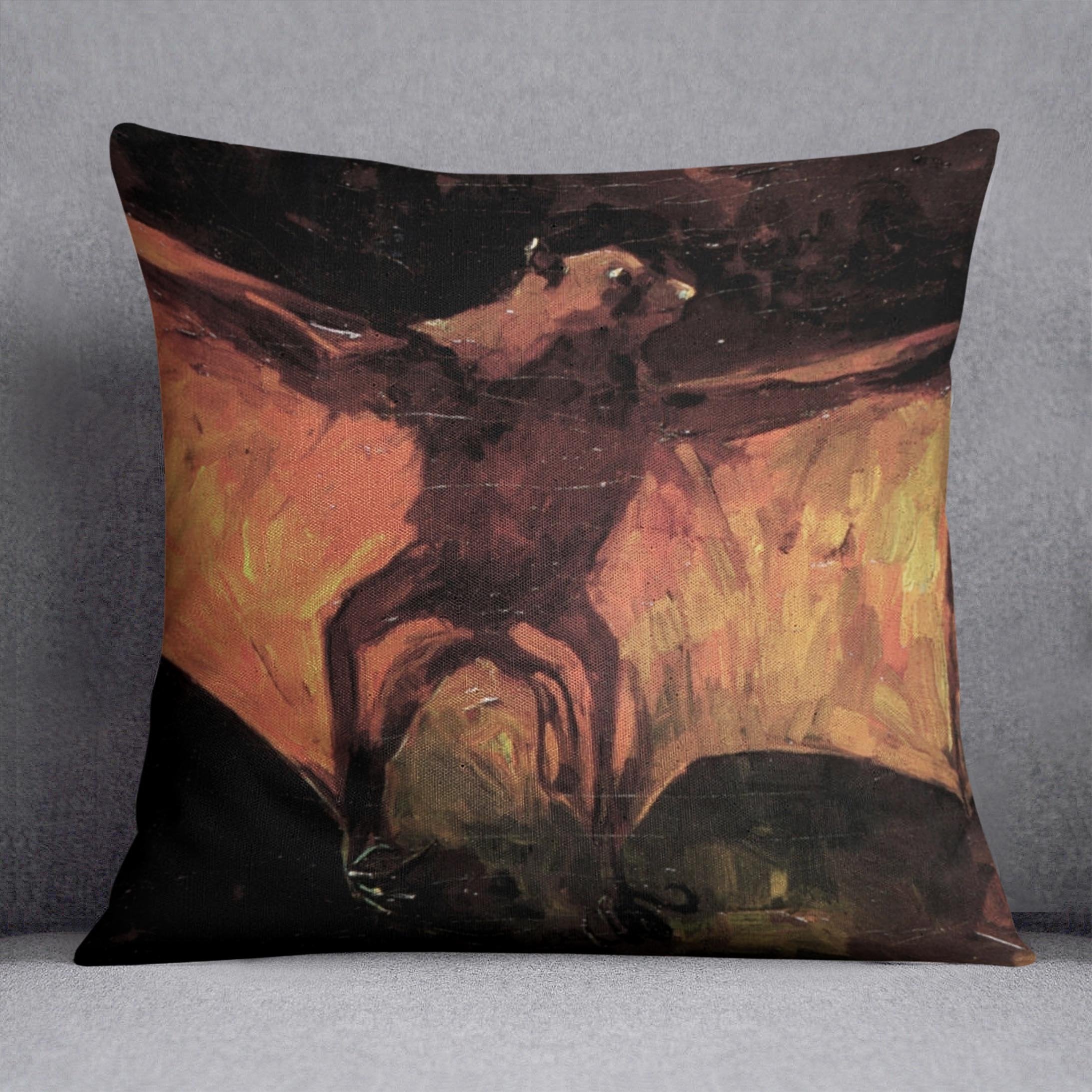 Flying Fox by Van Gogh Throw Pillow