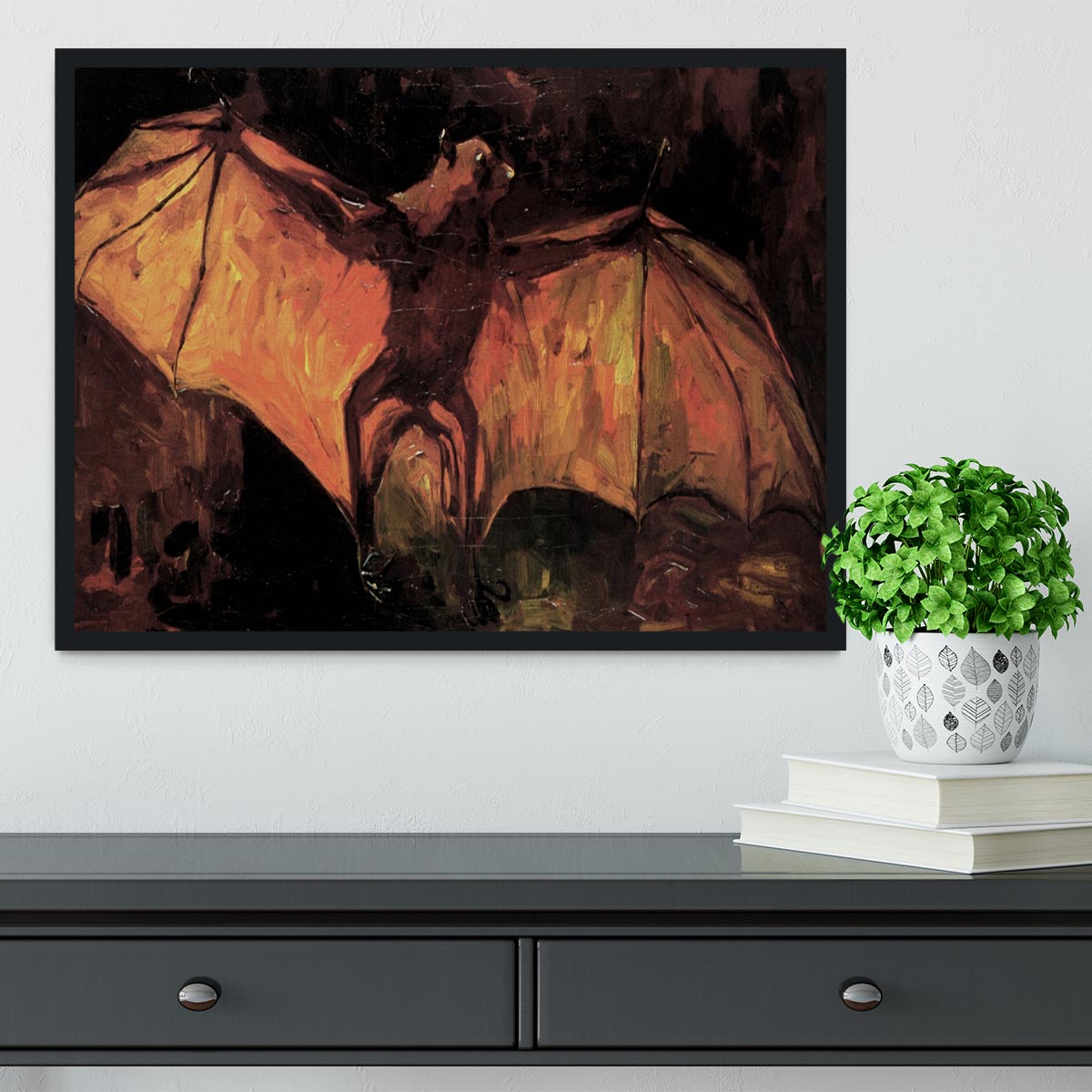 Flying Fox by Van Gogh Framed Print - Canvas Art Rocks - 2