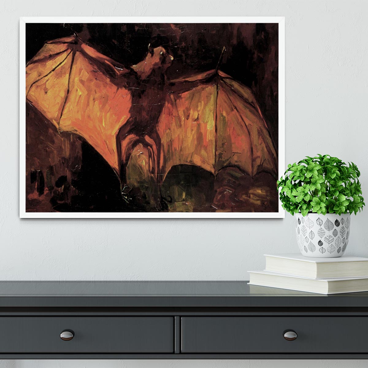 Flying Fox by Van Gogh Framed Print - Canvas Art Rocks -6