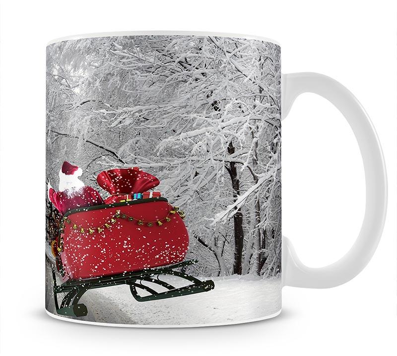 Flying Santa Mug - Canvas Art Rocks - 1