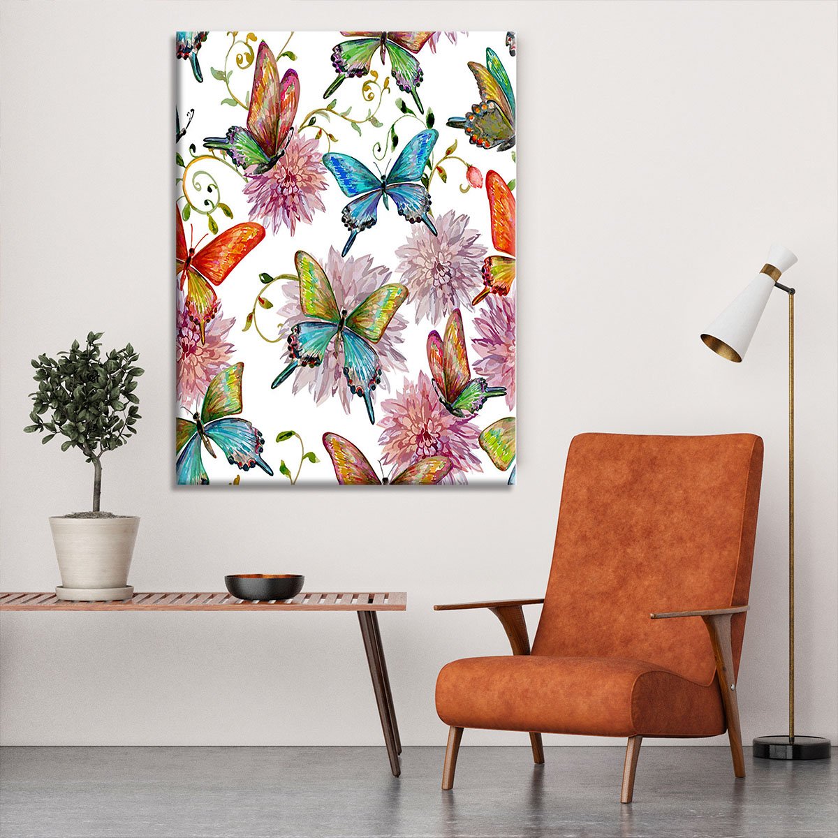 Flying butterflies Canvas Print or Poster