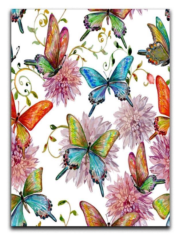 Flying butterflies Canvas Print or Poster  - Canvas Art Rocks - 1