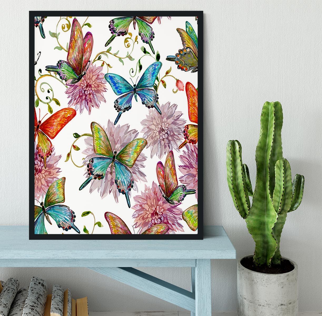 Flying butterflies Framed Print - Canvas Art Rocks - 2