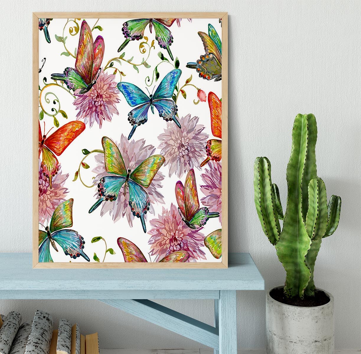 Flying butterflies Framed Print - Canvas Art Rocks - 4