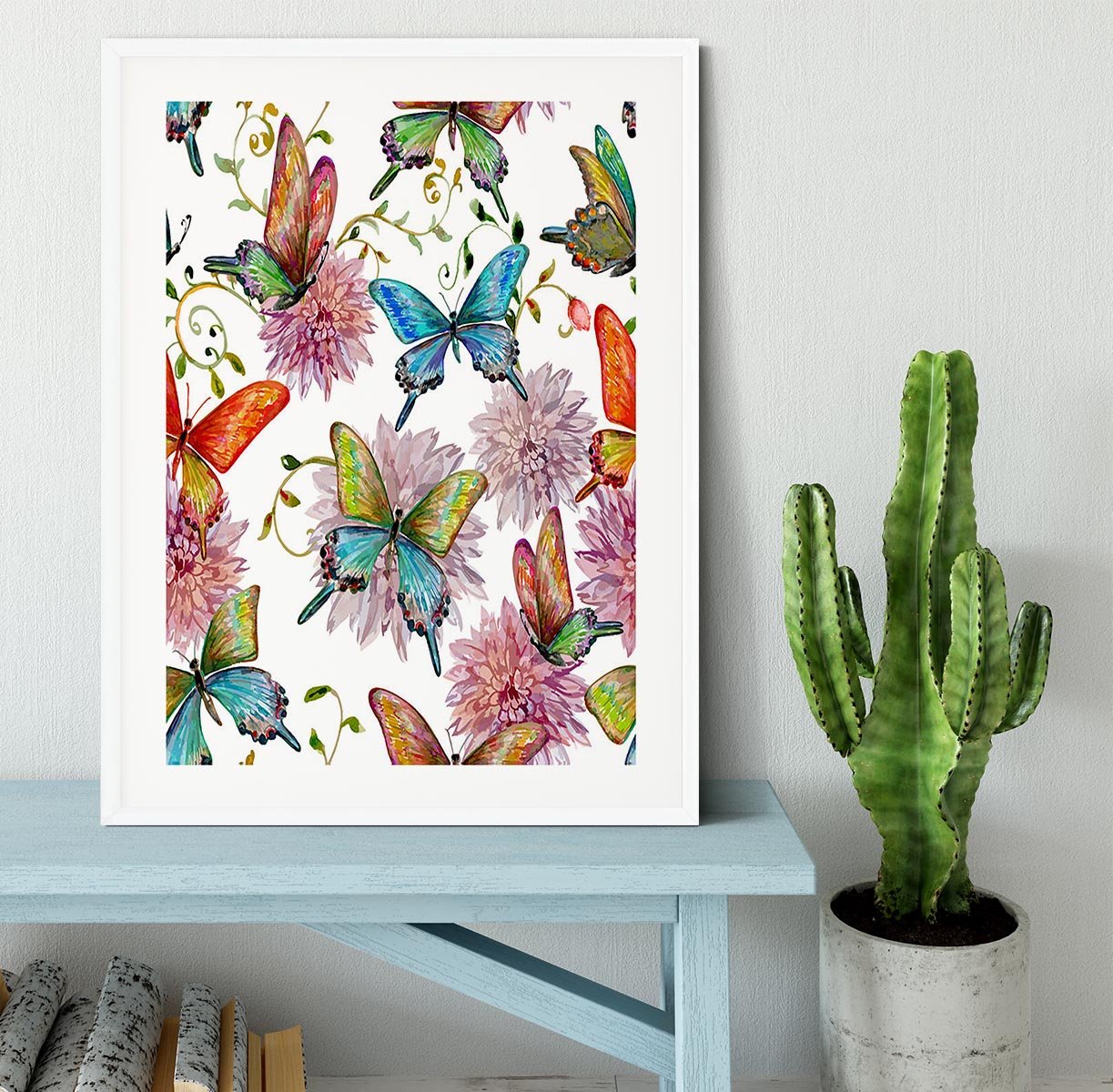Flying butterflies Framed Print - Canvas Art Rocks - 5