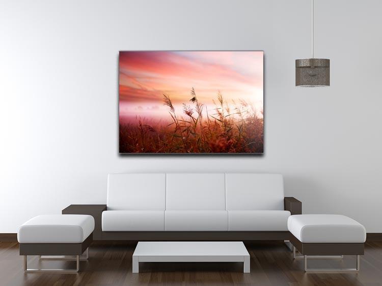 Foggy Landscape Early Morning Mist Canvas Print or Poster - Canvas Art Rocks - 4