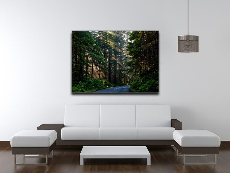 Landscape Forest Print - Canvas Art Rocks - 4