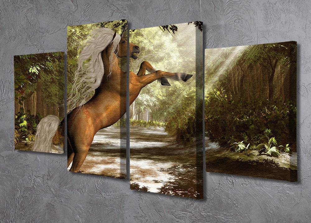 Forest Unicorn 4 Split Panel Canvas  - Canvas Art Rocks - 2