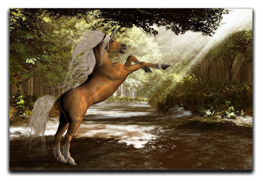 Forest Unicorn Canvas Print or Poster  - Canvas Art Rocks - 1