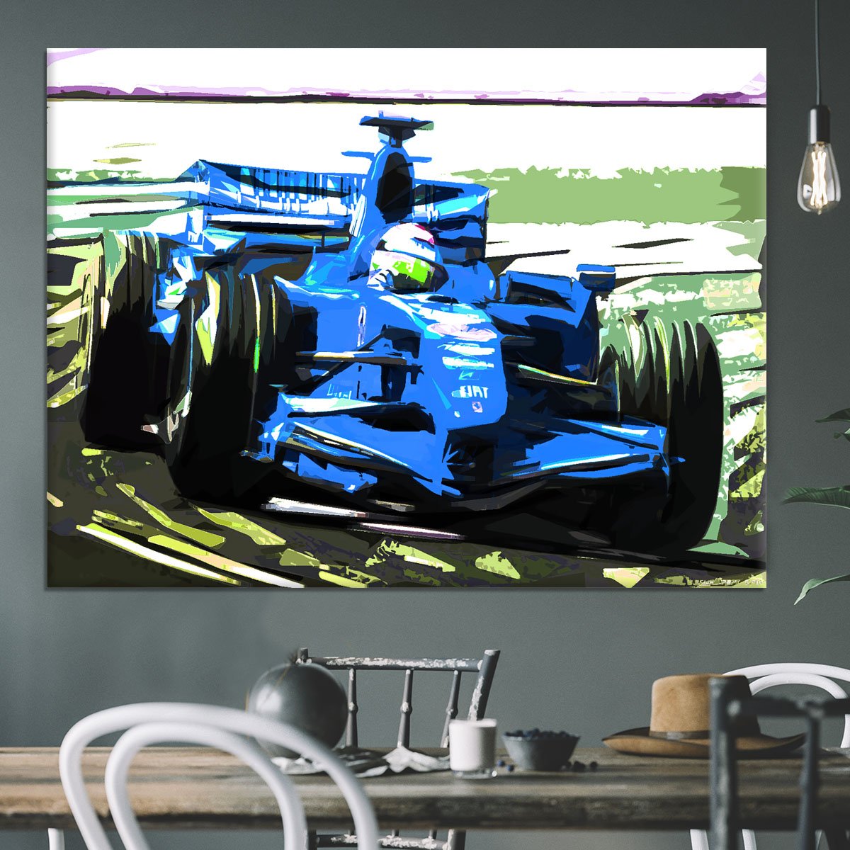Formula One Racing Car Canvas Print or Poster