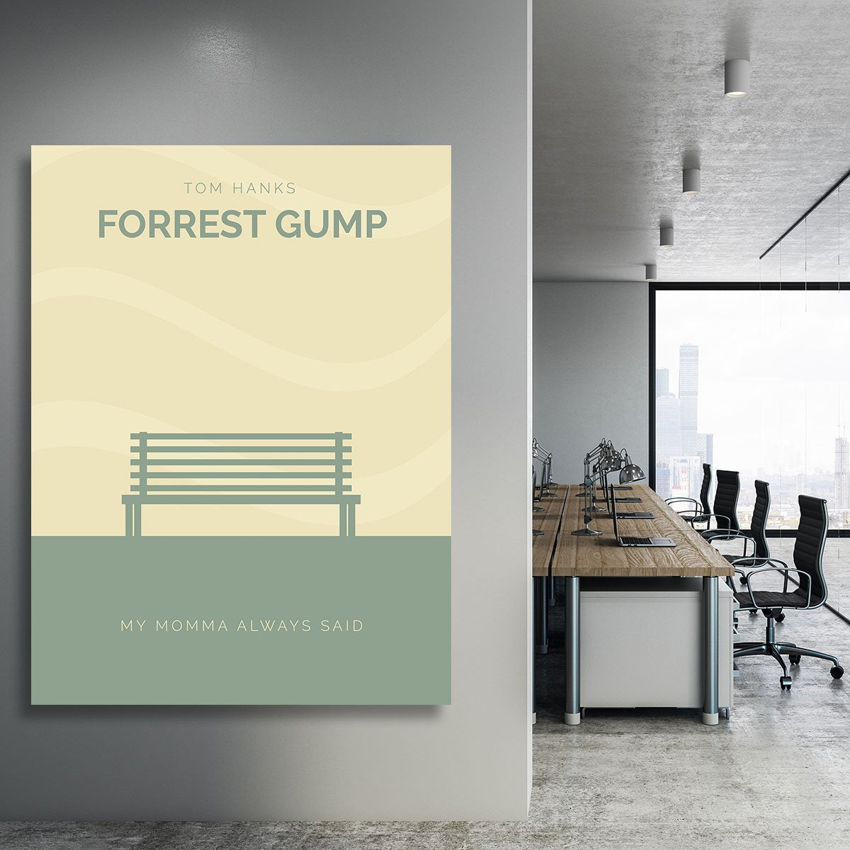 Forrest Gump Minimal Movie Canvas Print or Poster