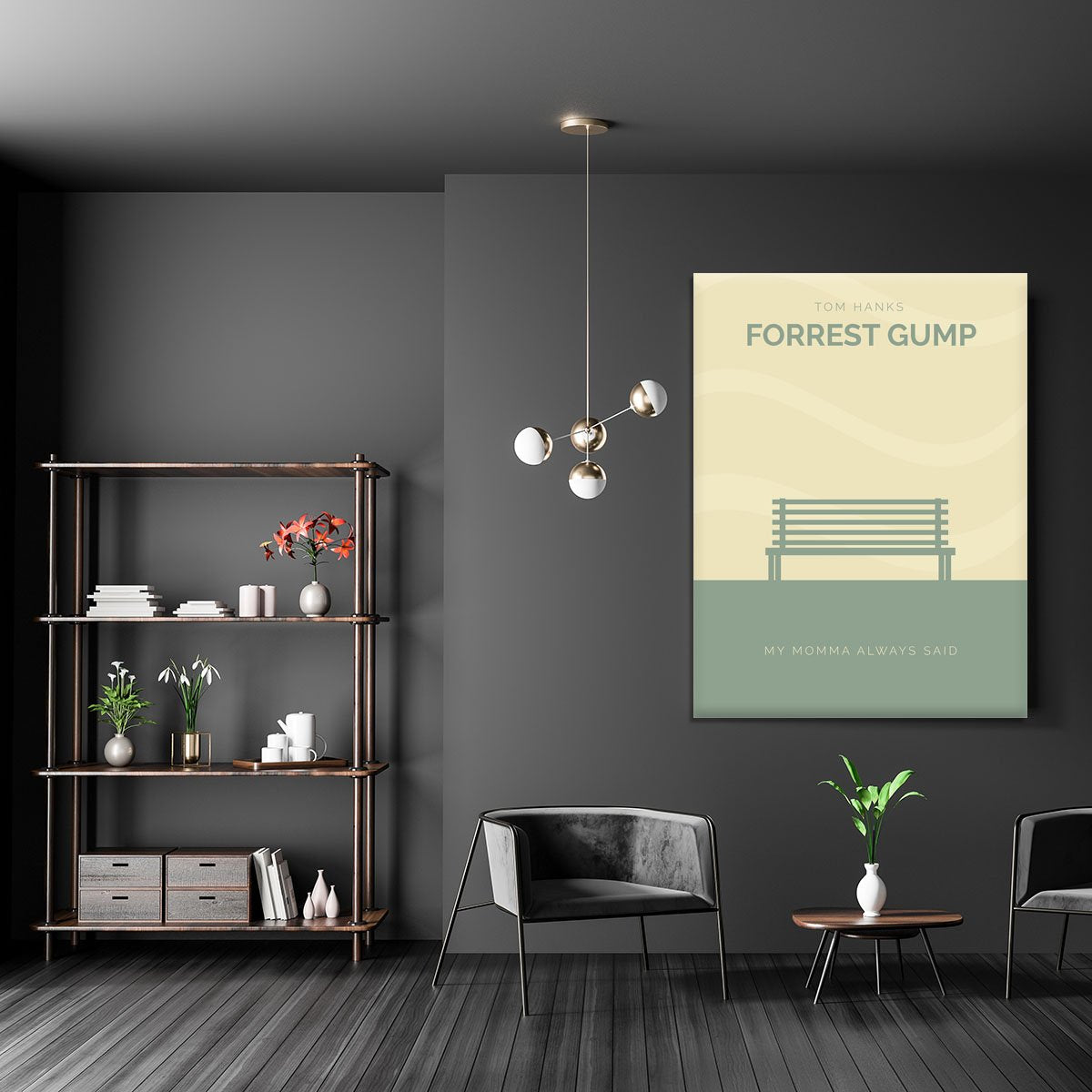 Forrest Gump Minimal Movie Canvas Print or Poster