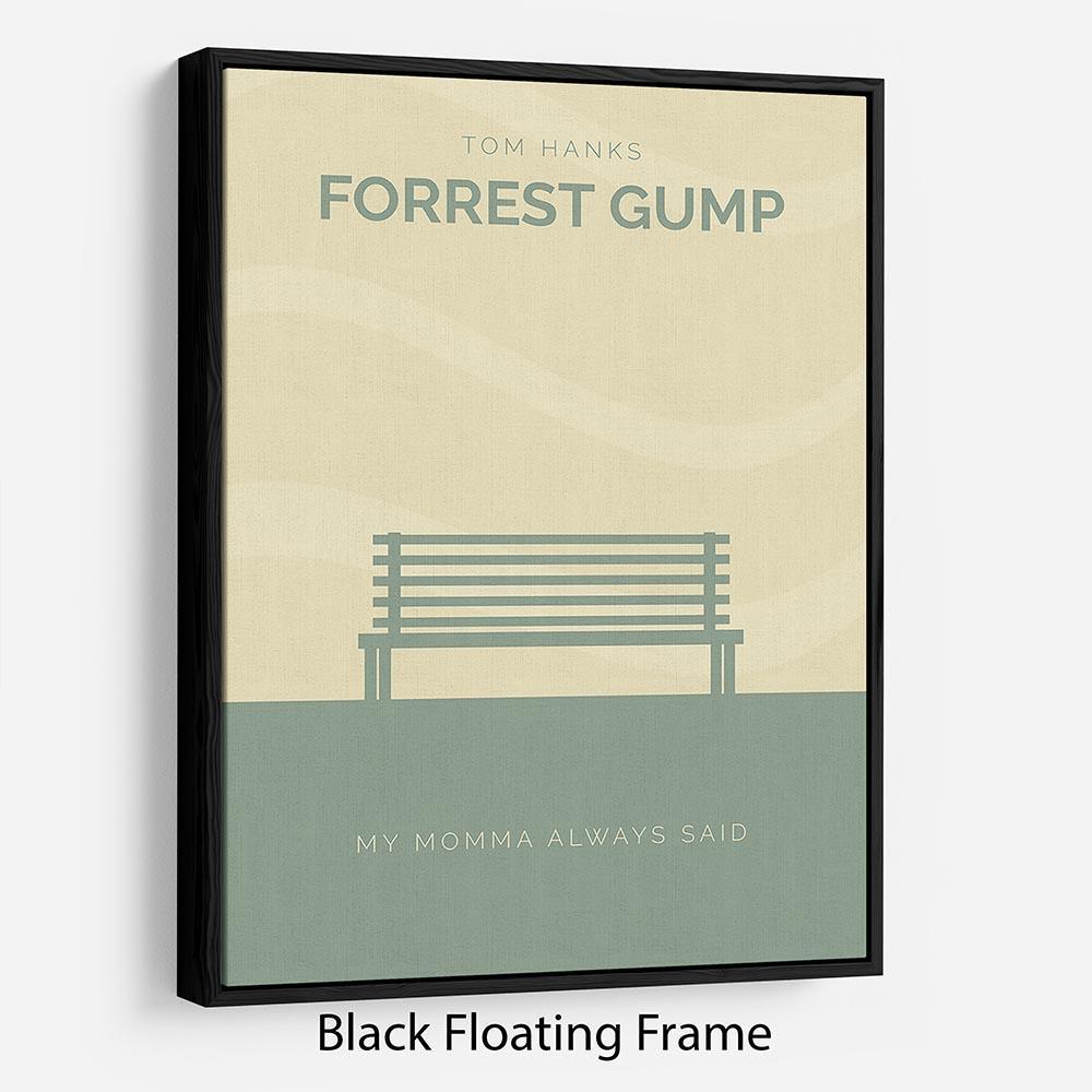 Forrest Gump Minimal Movie Floating Frame Canvas - Canvas Art Rocks - 1