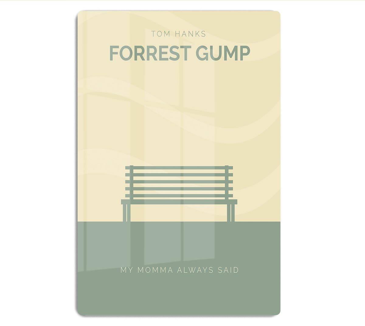 Forrest Gump Minimal Movie HD Metal Print