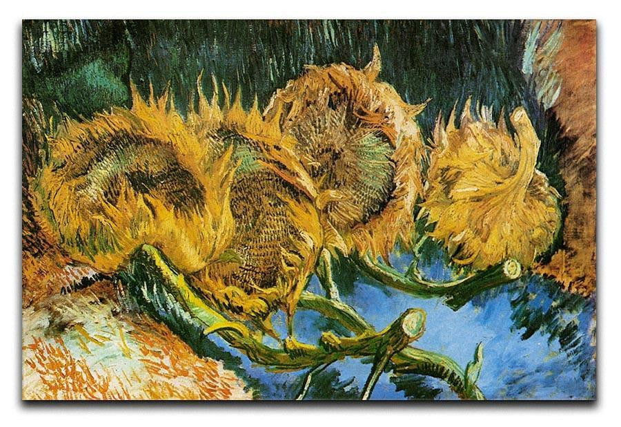 Four Cut Sunflowers by Van Gogh Canvas Print & Poster  - Canvas Art Rocks - 1