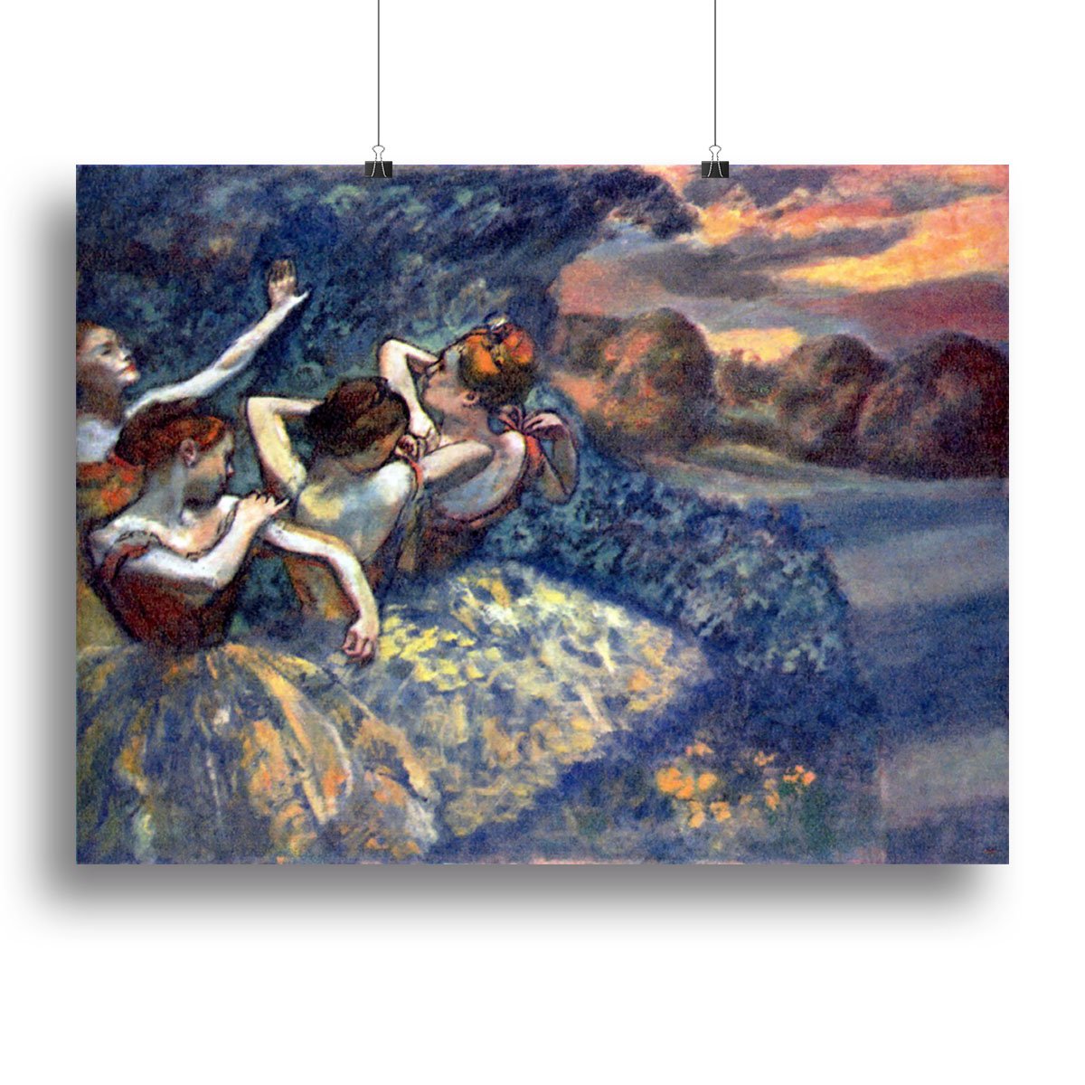 Four Dancers by Degas Canvas Print or Poster