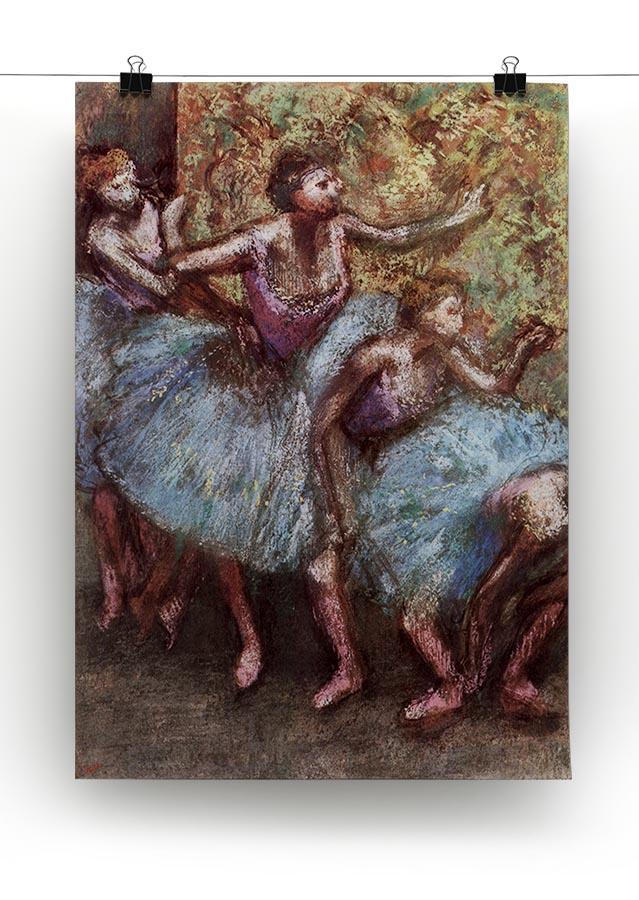 Four dancers behind the scenes 1 by Degas Canvas Print or Poster - Canvas Art Rocks - 2