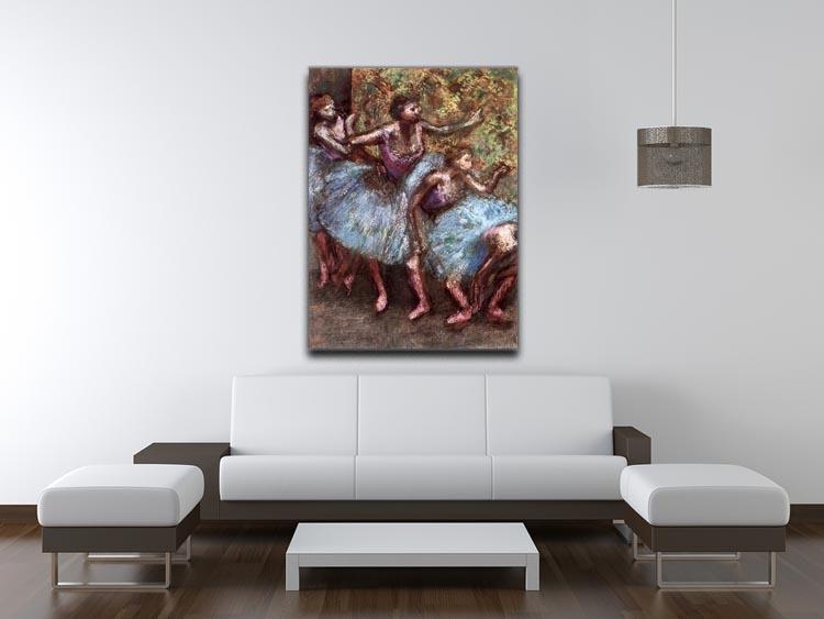 Four dancers behind the scenes 1 by Degas Canvas Print or Poster - Canvas Art Rocks - 4