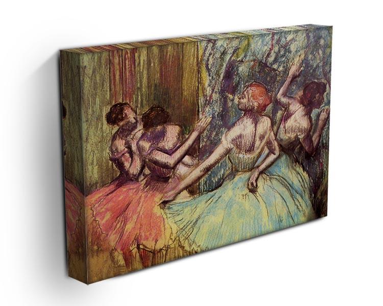 Four dancers behind the scenes 2 by Degas Canvas Print or Poster - Canvas Art Rocks - 3