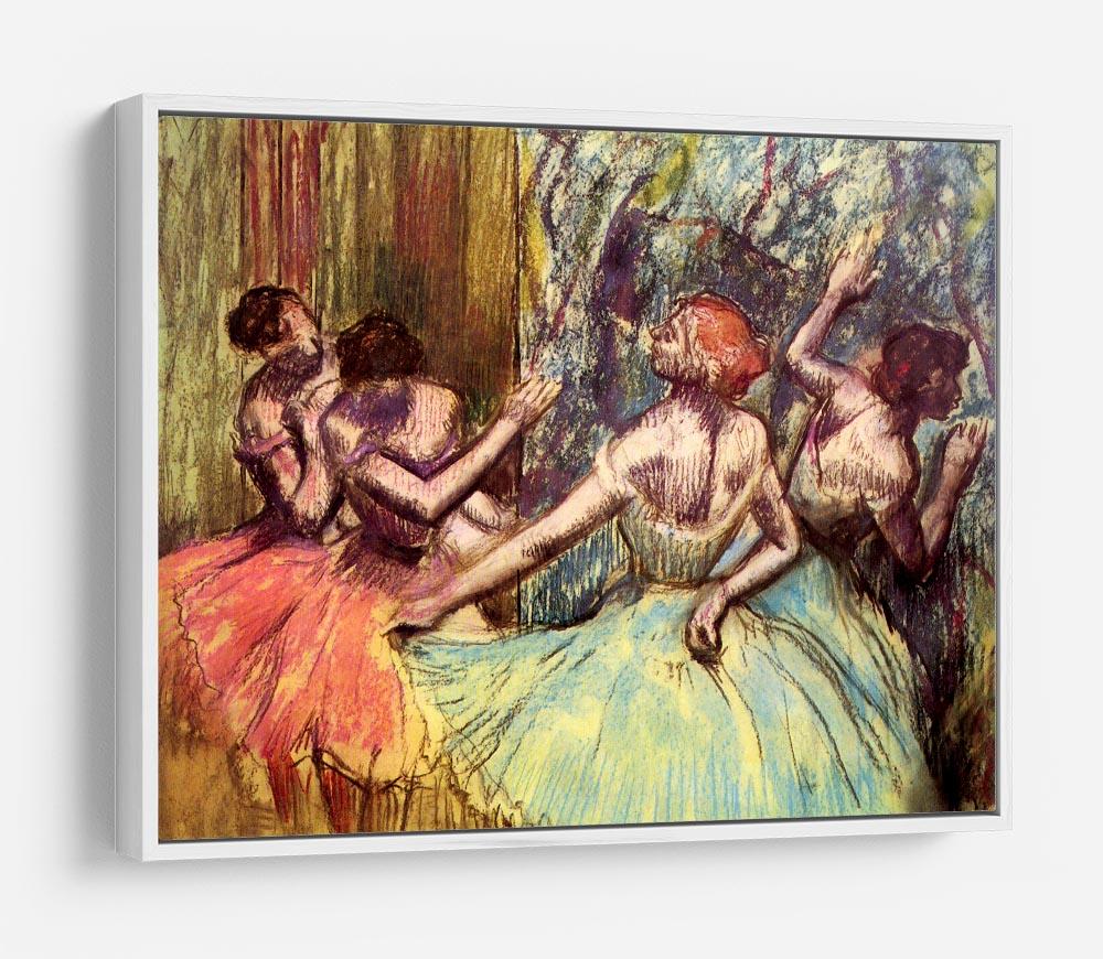 Four dancers behind the scenes 2 by Degas HD Metal Print - Canvas Art Rocks - 7