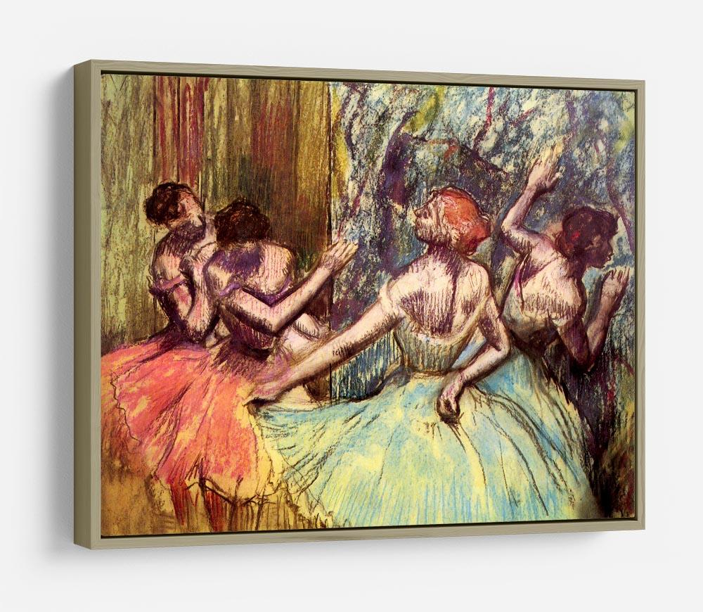 Four dancers behind the scenes 2 by Degas HD Metal Print - Canvas Art Rocks - 8
