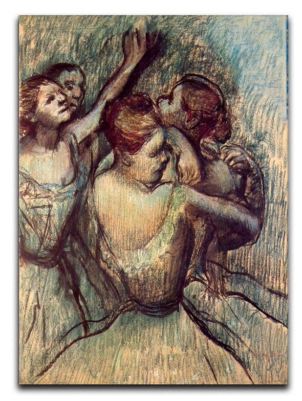 Four dancers in half figure by Degas Canvas Print or Poster - Canvas Art Rocks - 1