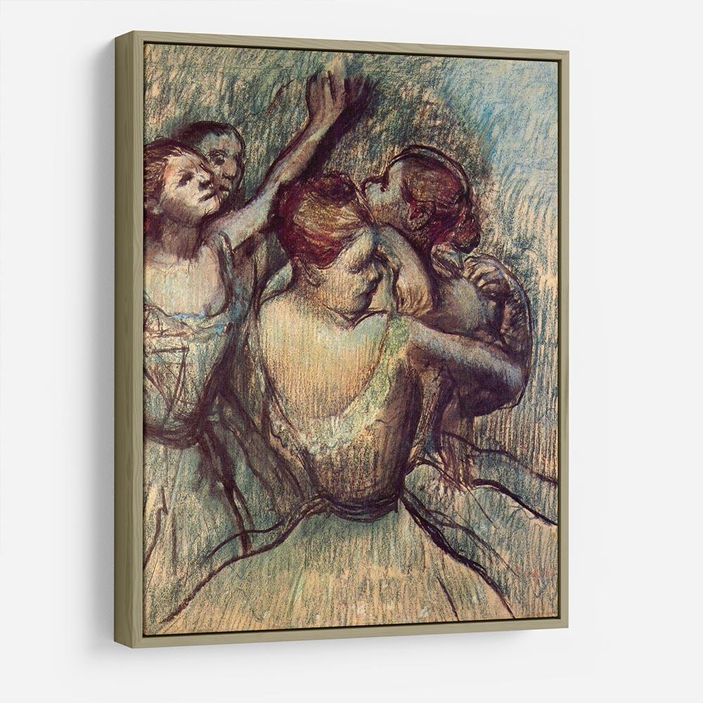Four dancers in half figure by Degas HD Metal Print - Canvas Art Rocks - 8