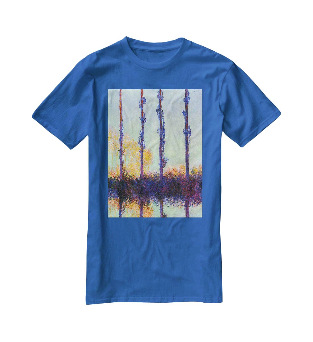 Four poplars by Monet T-Shirt - Canvas Art Rocks - 2
