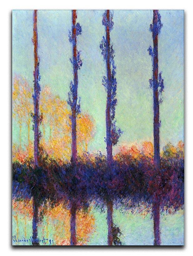 Four poplars by Monet Canvas Print & Poster  - Canvas Art Rocks - 1
