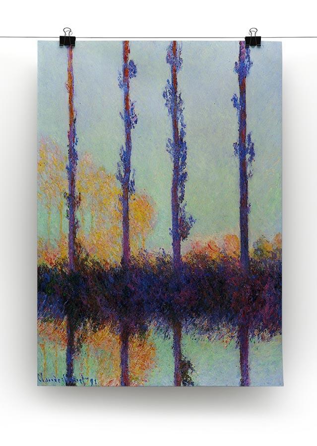 Four poplars by Monet Canvas Print & Poster - Canvas Art Rocks - 2
